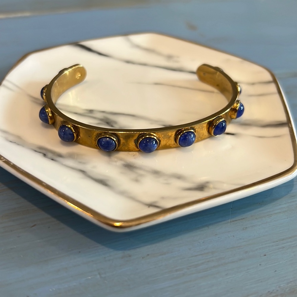 Kate Spade blue studded cuff